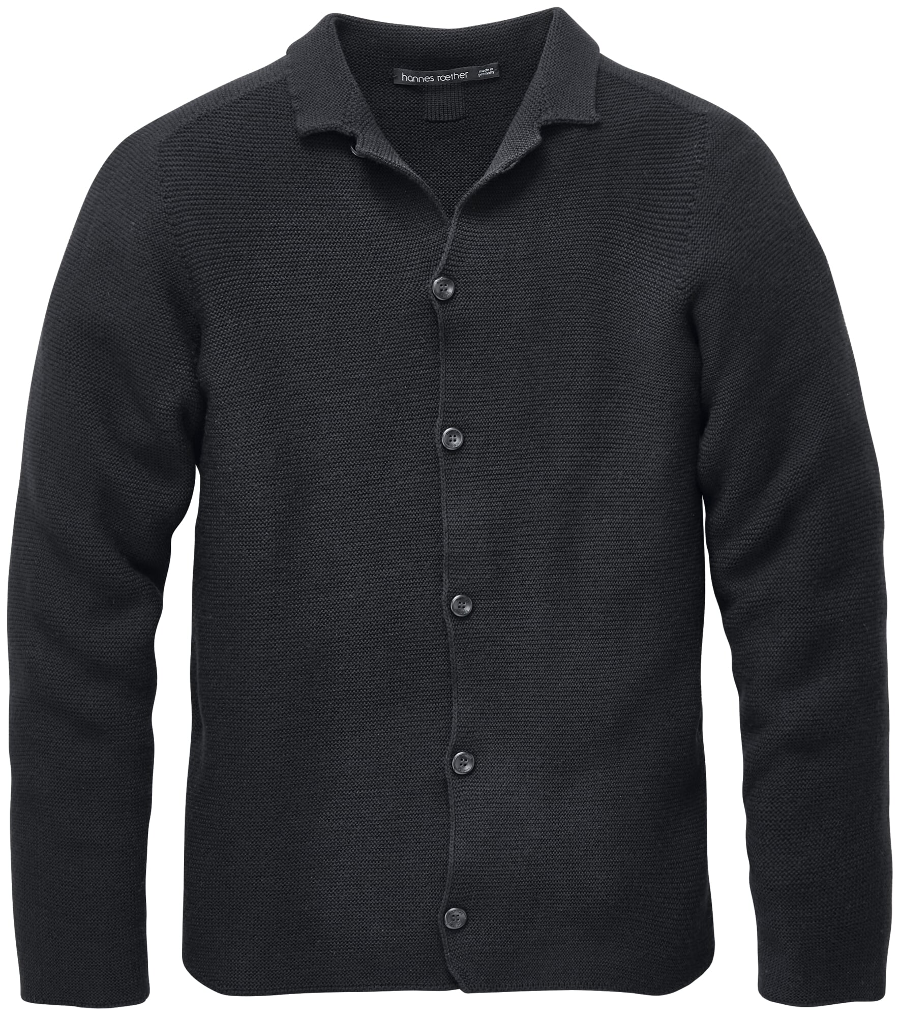 Men cardigan buttoned, Black | Manufactum